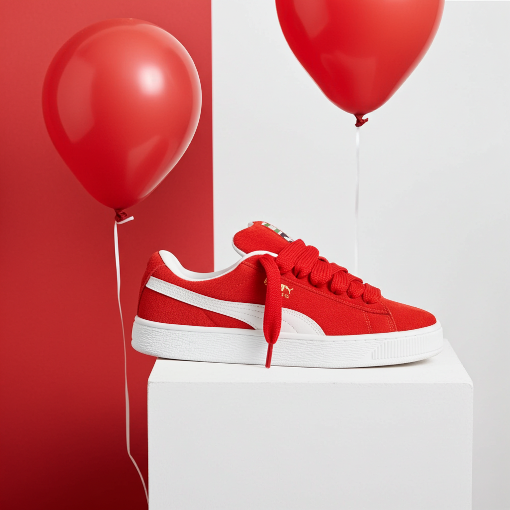 Puma Suede XL 'For All Time Red' – Red/Puma White