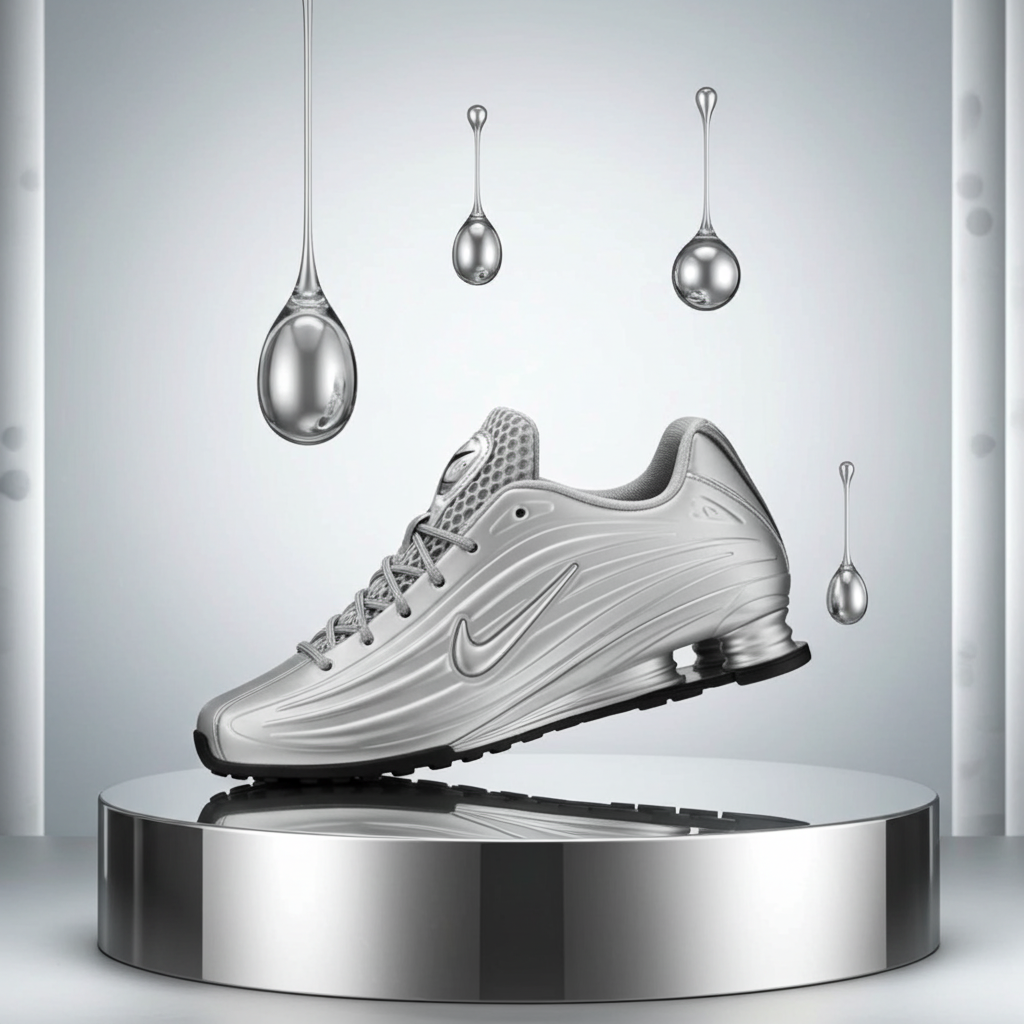 Nike Women's Shox Z 'Metallic Silver' – Silver/Black