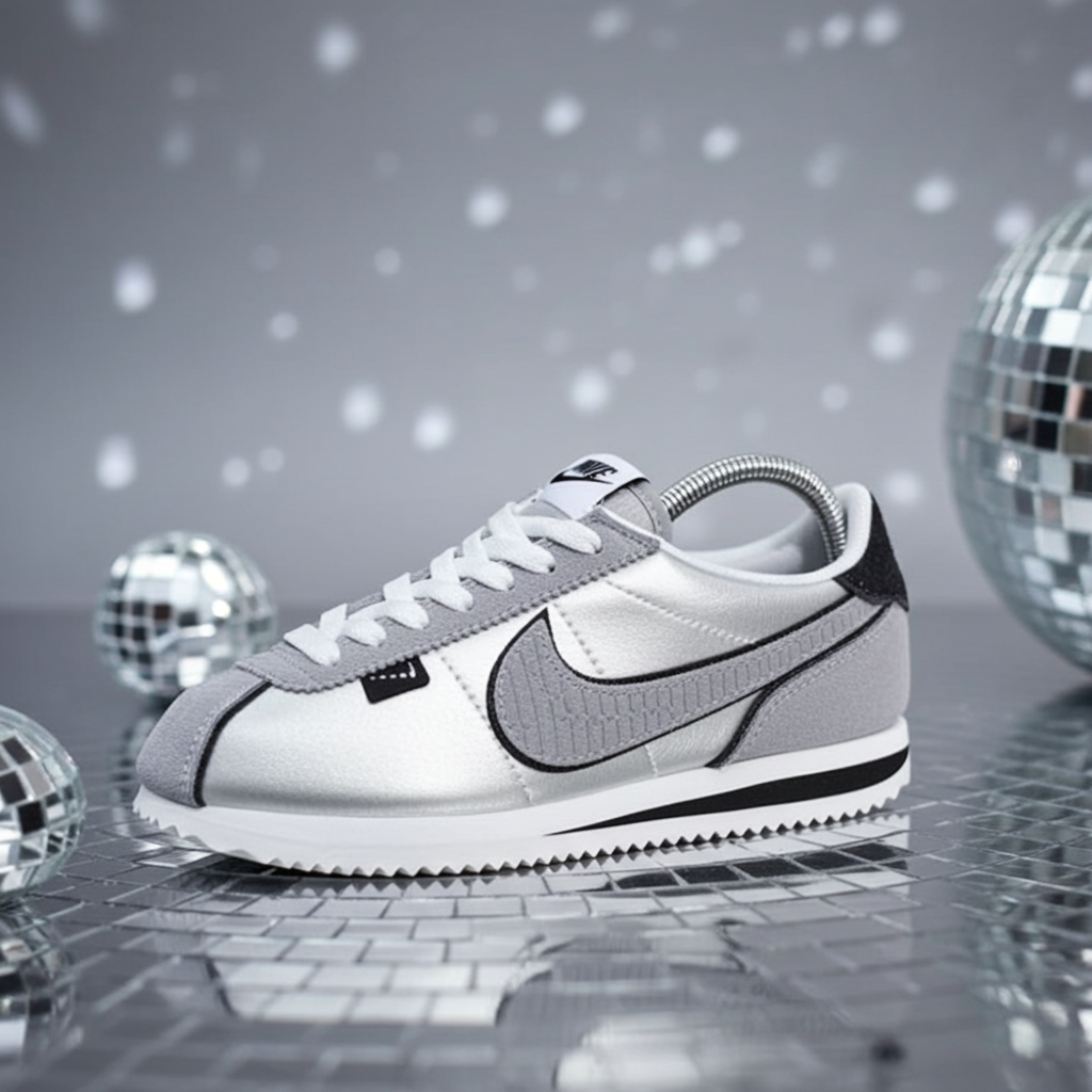 Nike Women's Cortez 'All Petals United' – Metallic Silver/Grey