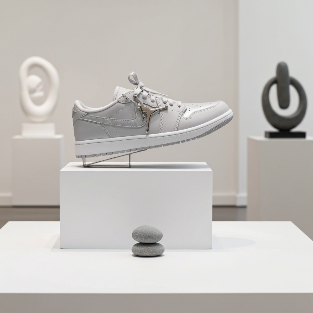 Nike Air Jordan 1 Low OG 'Metallic Silver' – Neutral Grey/Chrome