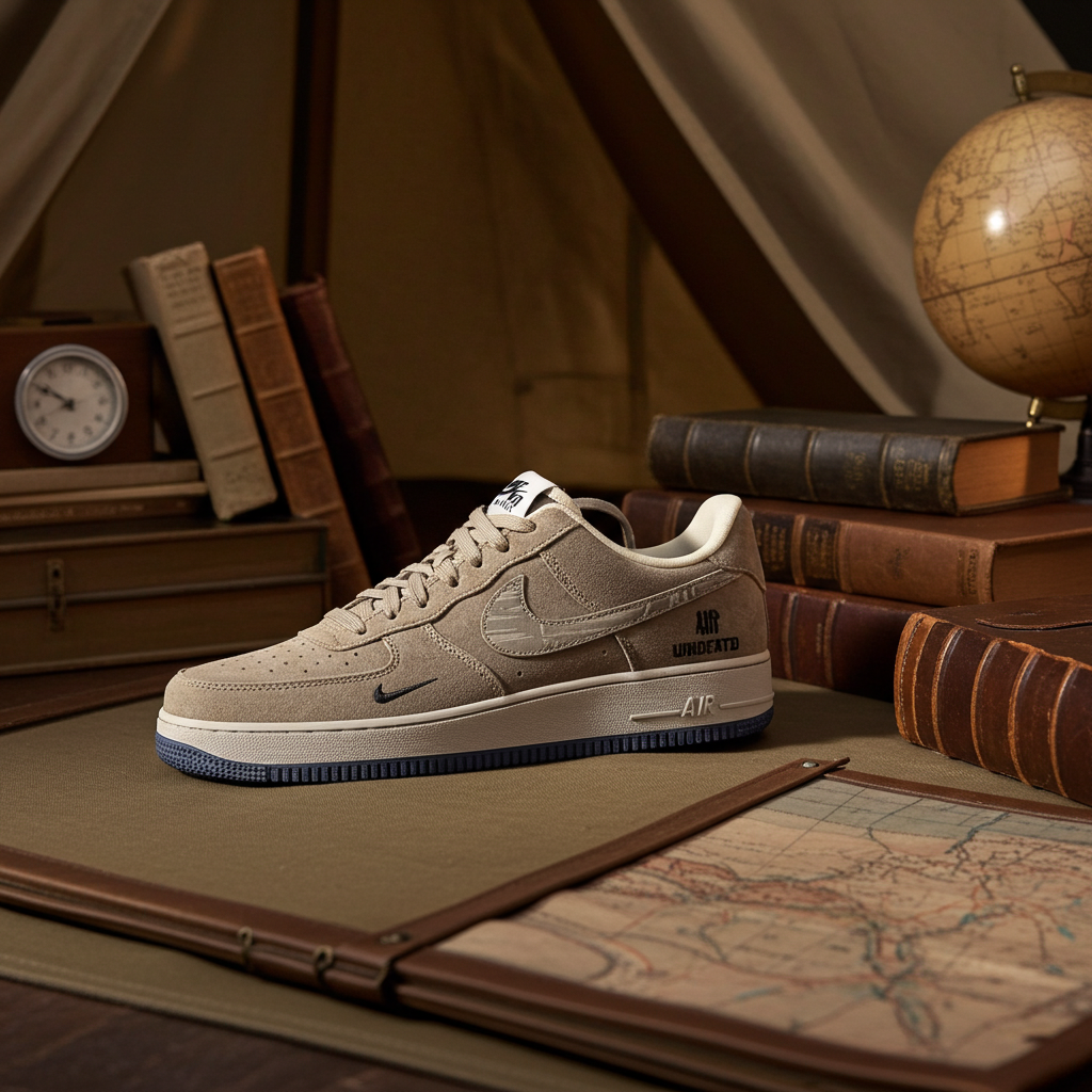 Nike Air Force 1 Low x Undefeated 'Ballistic' – Olive Suede/Dark Navy